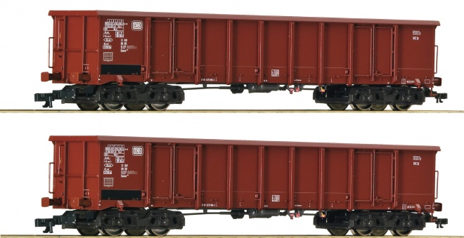 Set of 2  gondola cars type Eanos<br /><a href='images/pictures/Roco/Roco-37641.jpg' target='_blank'>Full size image</a>